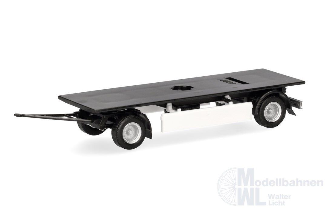 Herpa 086424 - Teileservice Hängerfahrgestell Festaufbau 7,45m mit separatem Unterfahrsc