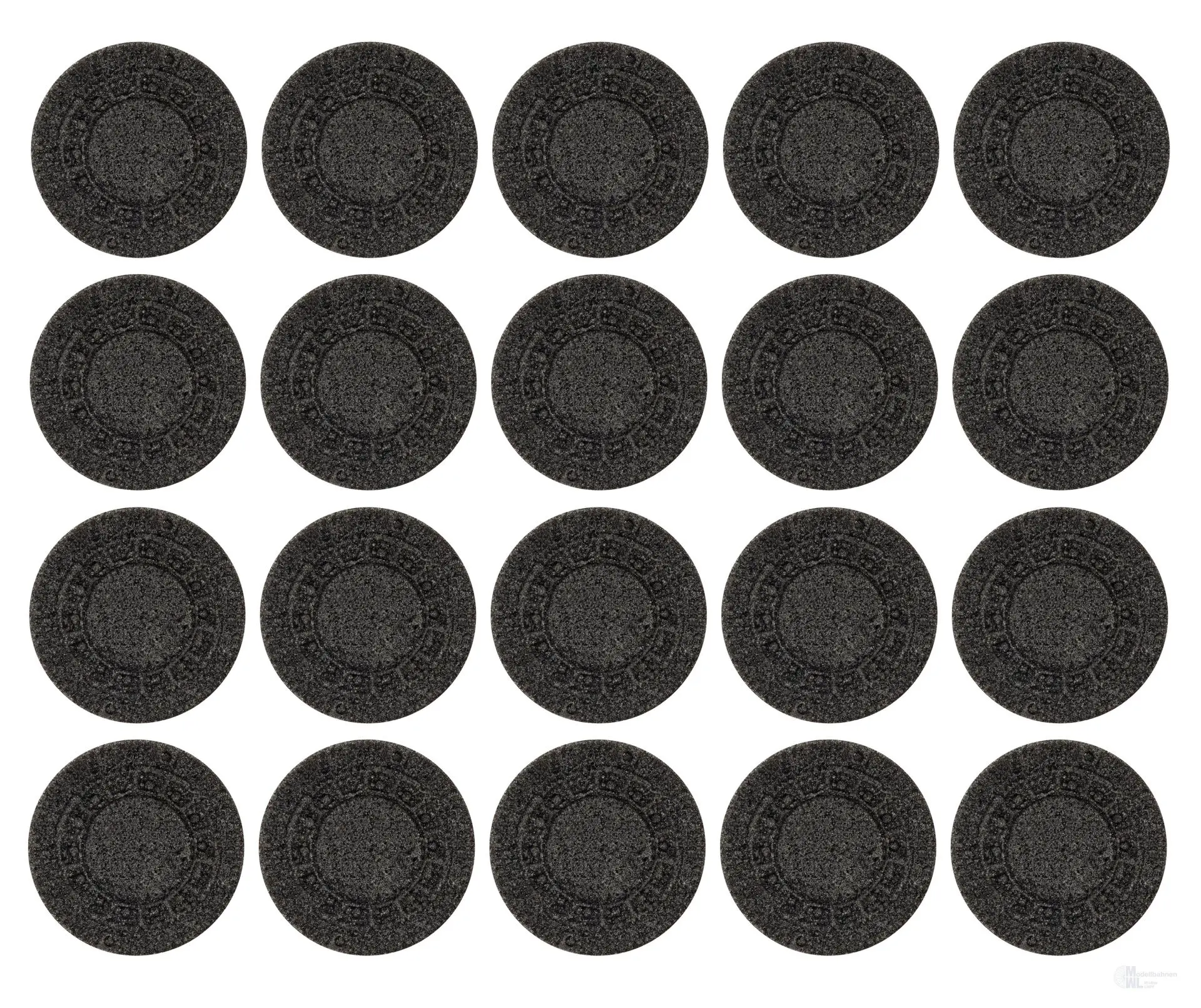 Vollmer 48283 - Gullideckel aus Steinkunst 20 Stück H0 1:87