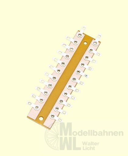 Brawa 3916 - Verteiler-Lötösenplatte 2-pol 20-fach 1.Stck. Brawa 3916 - Verteiler-Lötösenplatte 2-pol 20-fach 1.Stck.