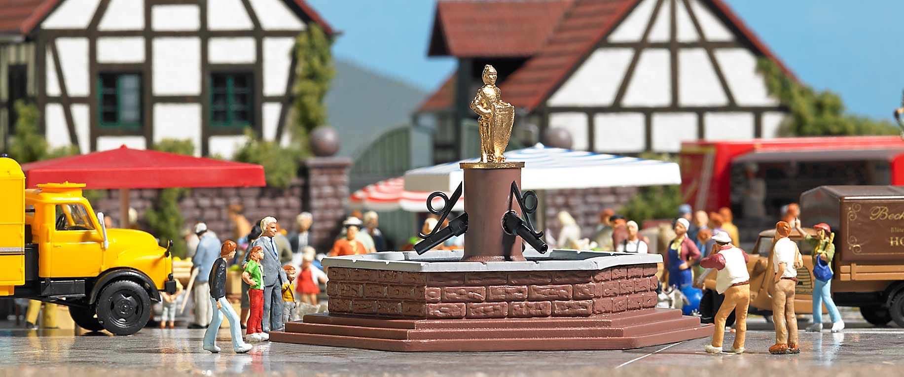 Busch 7728 - M-Welt: Marktbrunnen H0 1:87