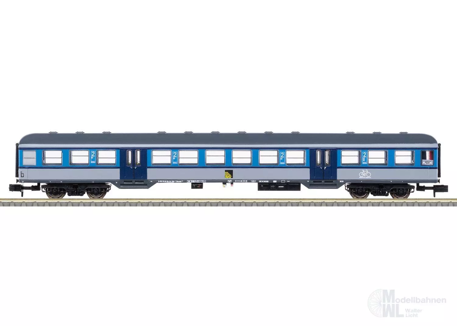 Trix 18553 - Personenwagen SCG Ep.VI 2.Kl. Bnrdz 451 N 1:160