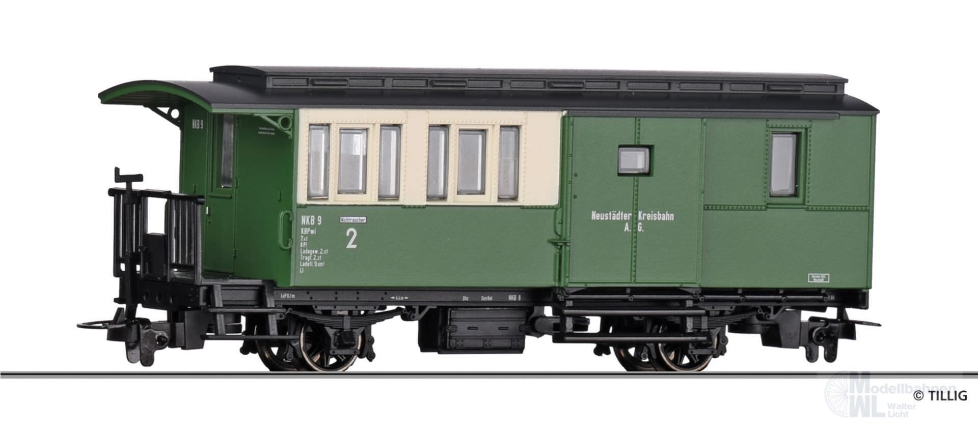 Tillig 03956 - Personenwagen mit Gepäckabteil NKB Ep.III KBPwi H0e