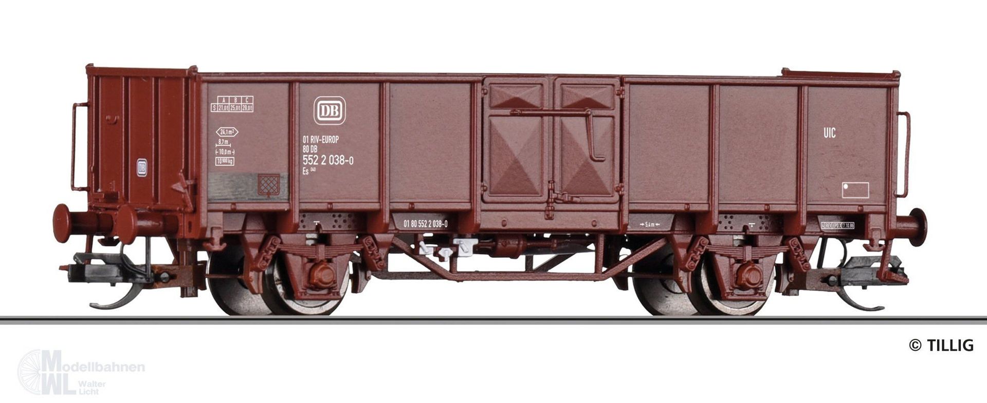Tillig 14093 - Güterwagen offen DB Ep.III Es 040 TT 1:120
