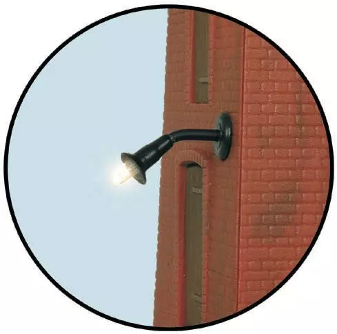 Viessmann 6442 - Wandleuchte LED warmweiß N 1:160