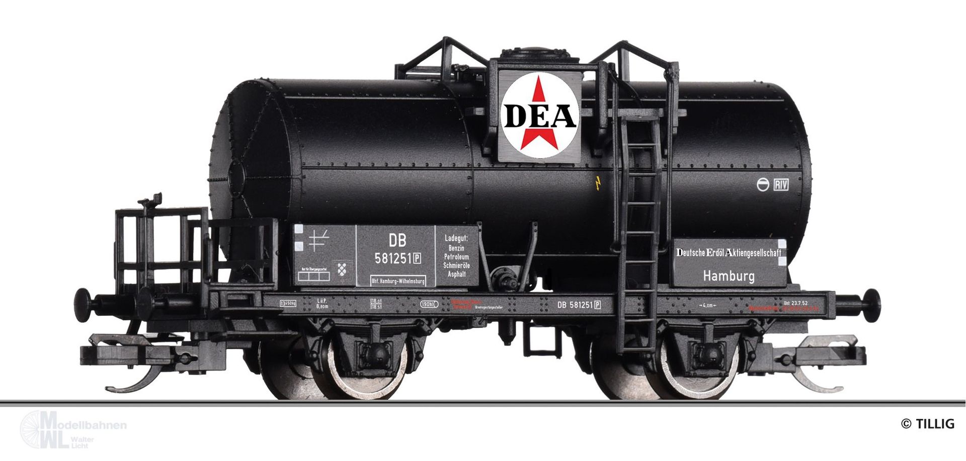 Tillig 95776 - Kesselwagen DB Ep.III DEA TT 1:120 Tillig 95776 - Kesselwagen DB Ep.III DEA TT 1:120