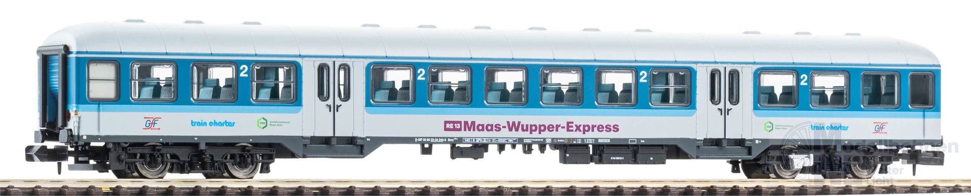 Piko 40654 - Personenwagen Maas-Wupper-Express Ep.VI 2.Kl. N 1:160