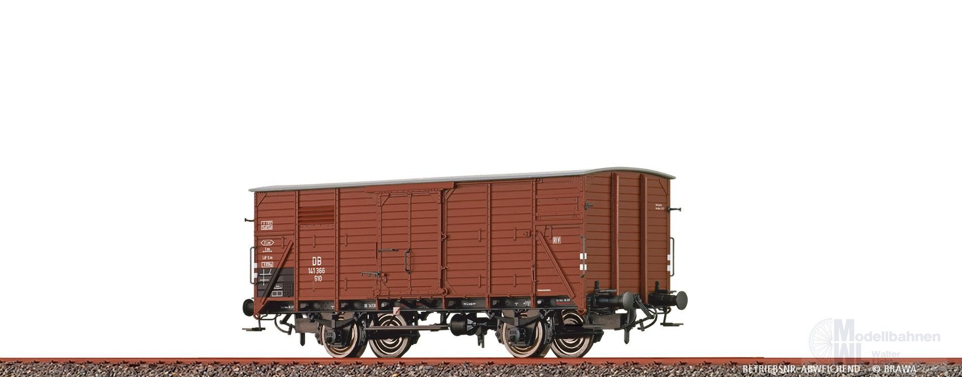 Brawa 67493 - Güterwagen gedeckt DB Ep.III Typ Gw N 1:160 Brawa 67493 - Güterwagen gedeckt DB Ep.III Typ Gw N 1:160