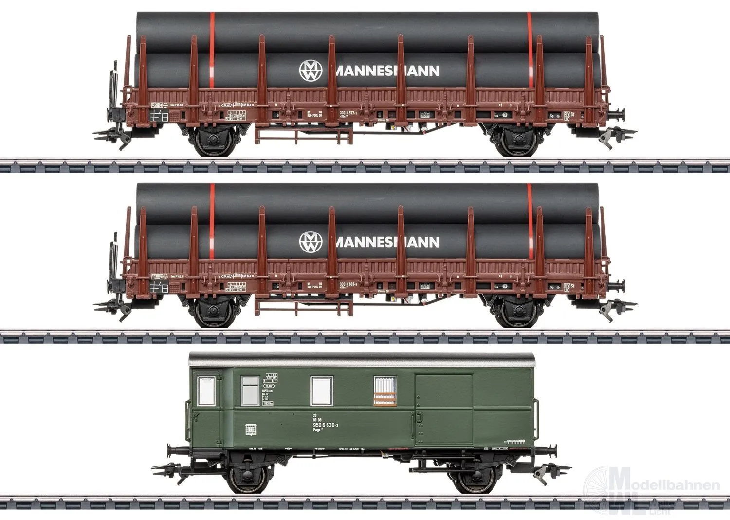 Märklin 46569 - MHI Rungenwagen Set DB Ep.IV 3.tlg. H0/WS