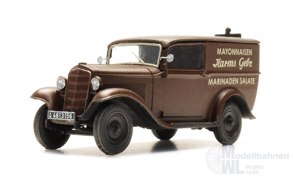 ARTITEC b.v. 10.443 - Opel P4 Kastenwagen BAUSATZ H0 1:87