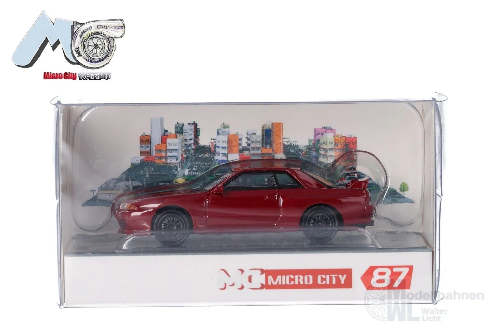 Herpa 87MC000093 - Nissan Skyline GTR32 weinrot H0 1:87