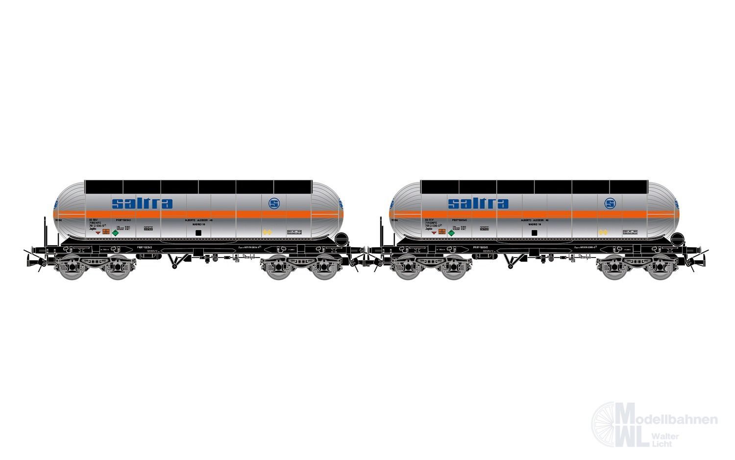 Electrotren 6098 - Kesselwagen Set RENFE Ep.IV 2.tlg. Saltra H0/GL