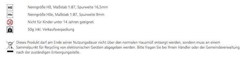 Tillig 85186 - Gleiswechsel rechts/links Länge 228 mm H0-H0e 