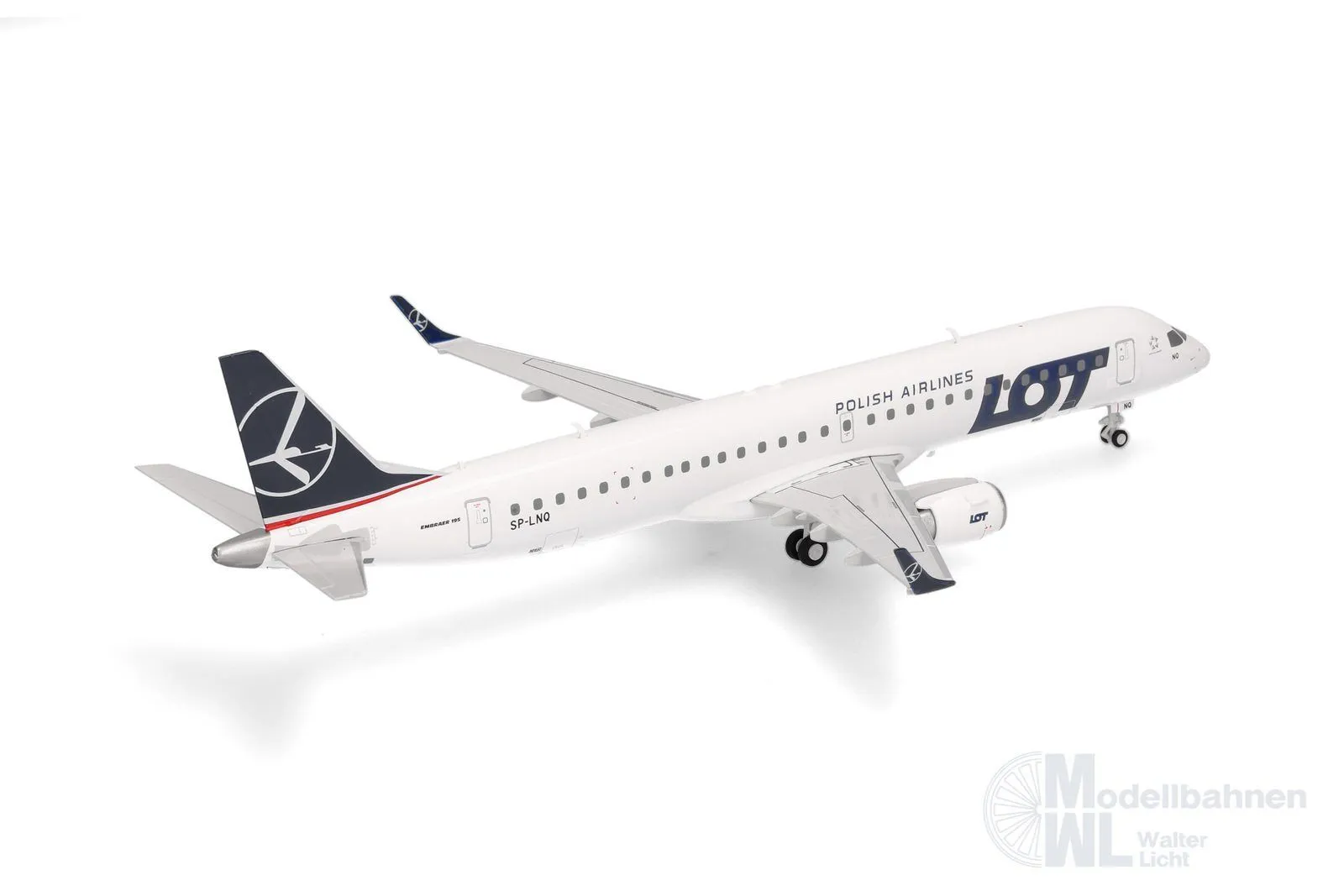 Herpa 573825 - Embraer E195 LOT Polish Airlines 1:200