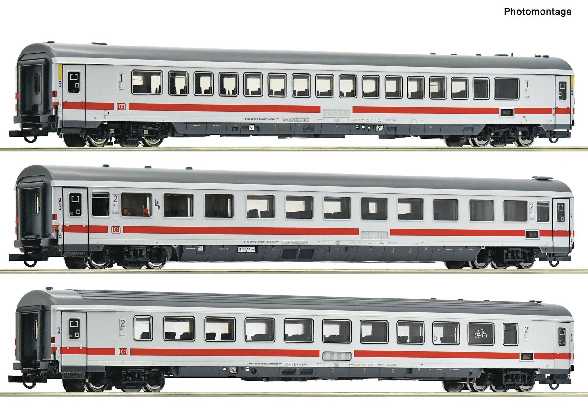Roco 6200183 - Personenwagen Set DB Ep.VI 3.tlg. IC 2013 Allgäu Set 1 H0/GL
