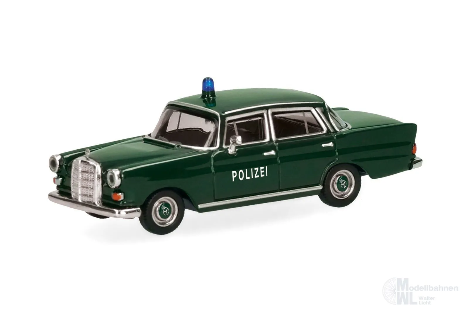 Herpa 099905 - Mercedes-Benz Heckflosse Polizei grün H0 1:87