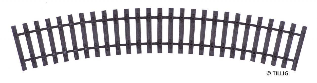 Tillig 85043 - Gebogenes Schwellenband R484/30° H0/GL