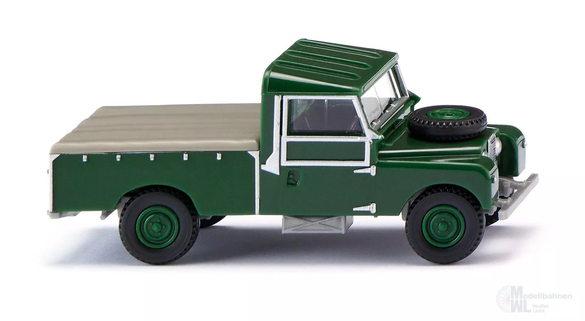 Wiking 010704 - Land Rover Pickup - dunkellaubgrün H0 1:87