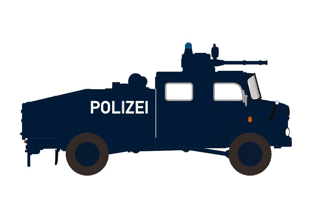 Brekina 47181 - Mercedes-Benz LA1113 WasserwerferBerliner Polizei H0 1:87