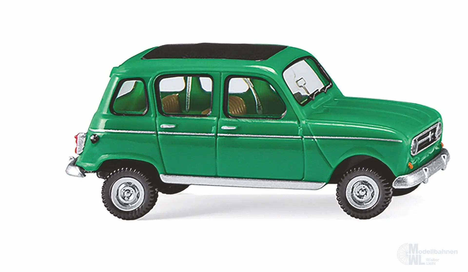 Wiking 022446 - Renault R4 mit Faltdach - grün H0 1:87
