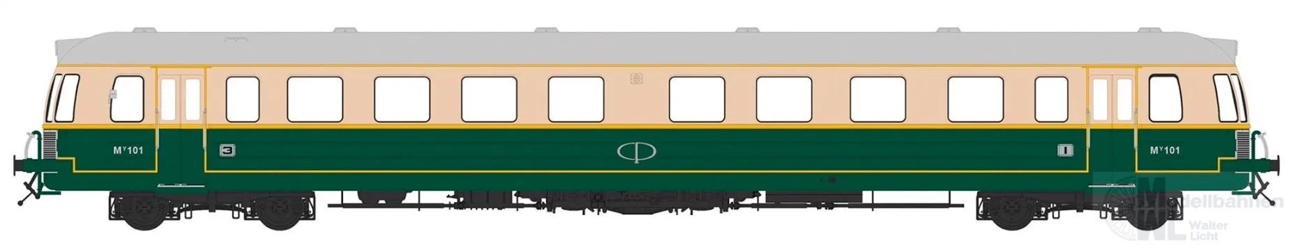 Sudexpress SNMY10118 - Triebwagen Serie 0100 CP Ep.III My 101 Anos 50 H0/GL