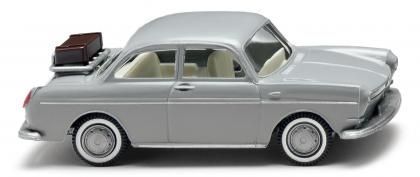 Wiking 004001 - VW 1600 - staubgrau mit Koffer H0 1:87
