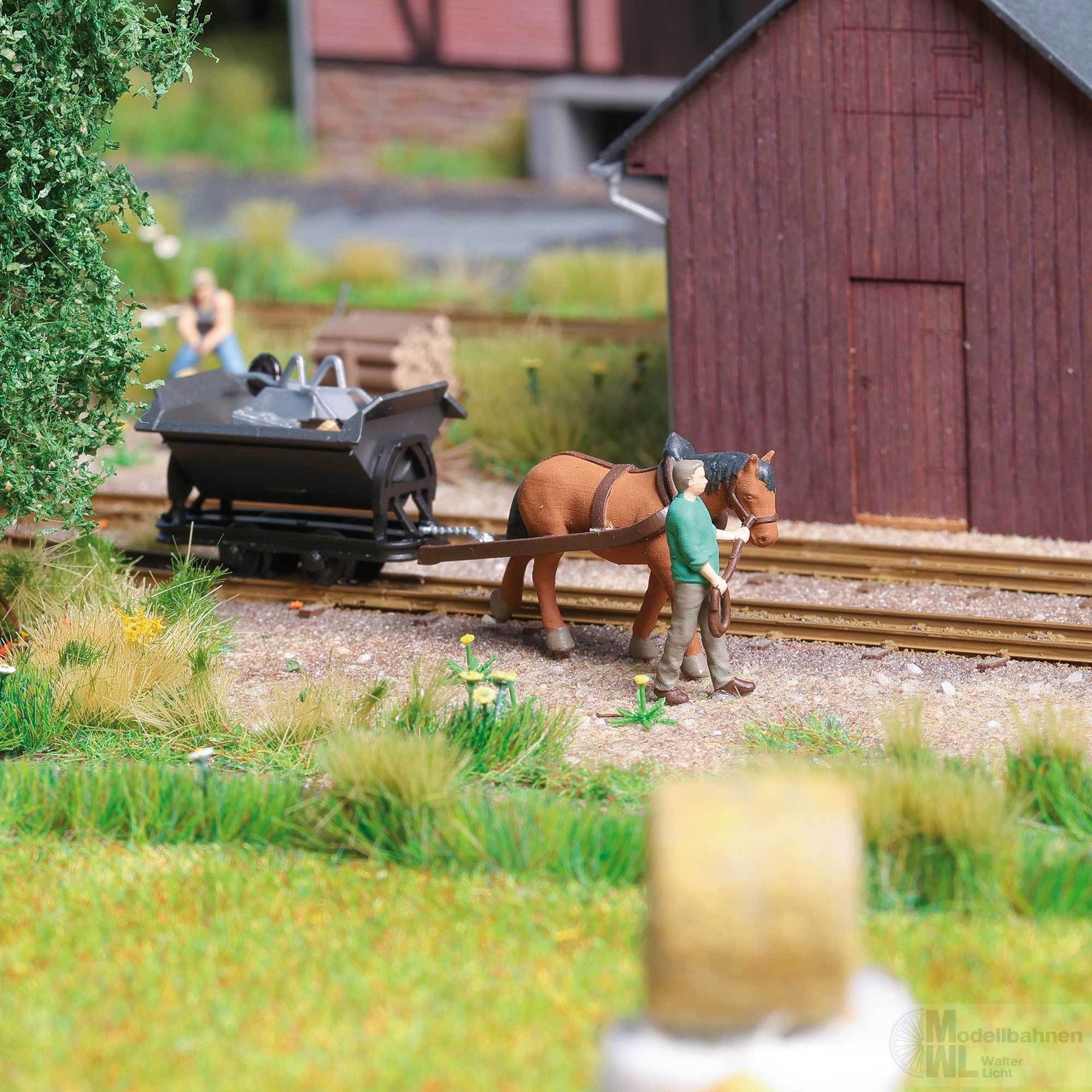 Busch 12456 - A-Set: Pferdebahn H0 1:87