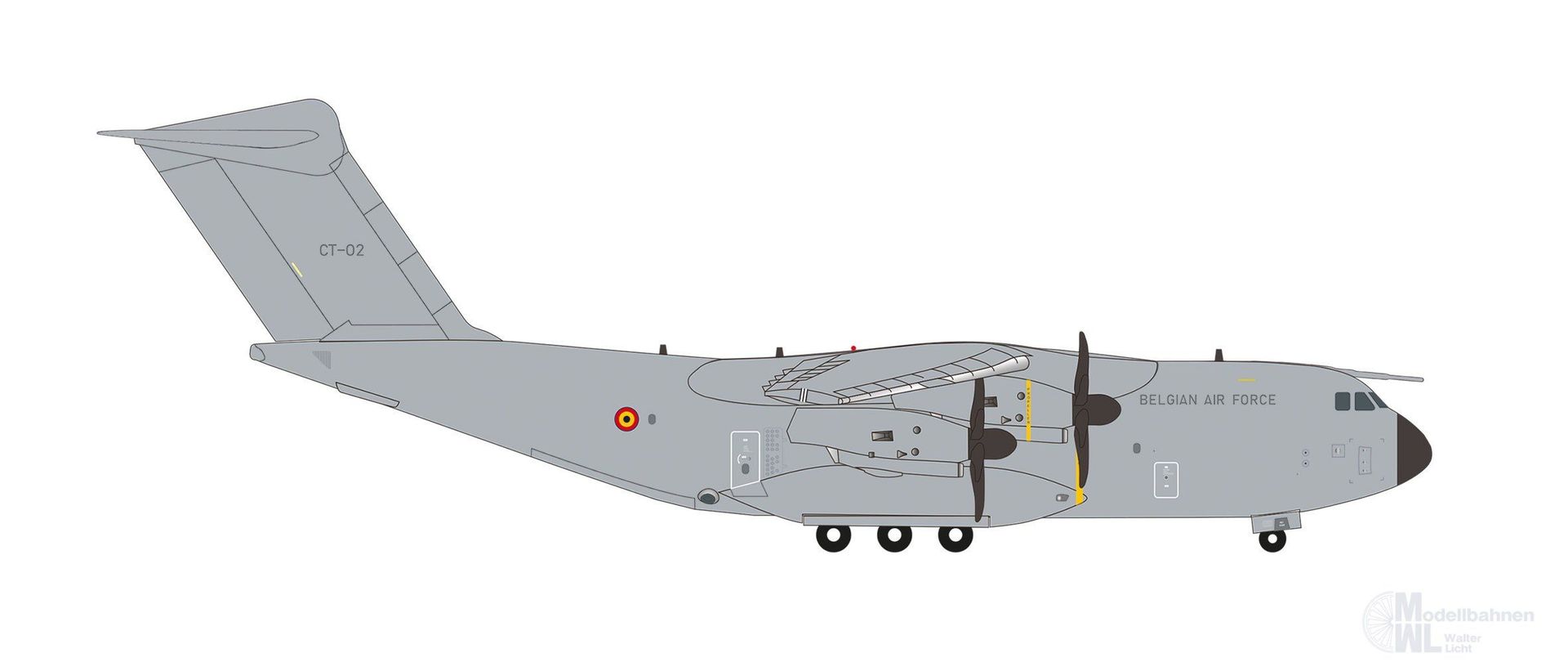 Herpa 573665 - Airbus A400M Belgian - 15 Wing CT-02 H0 1:200