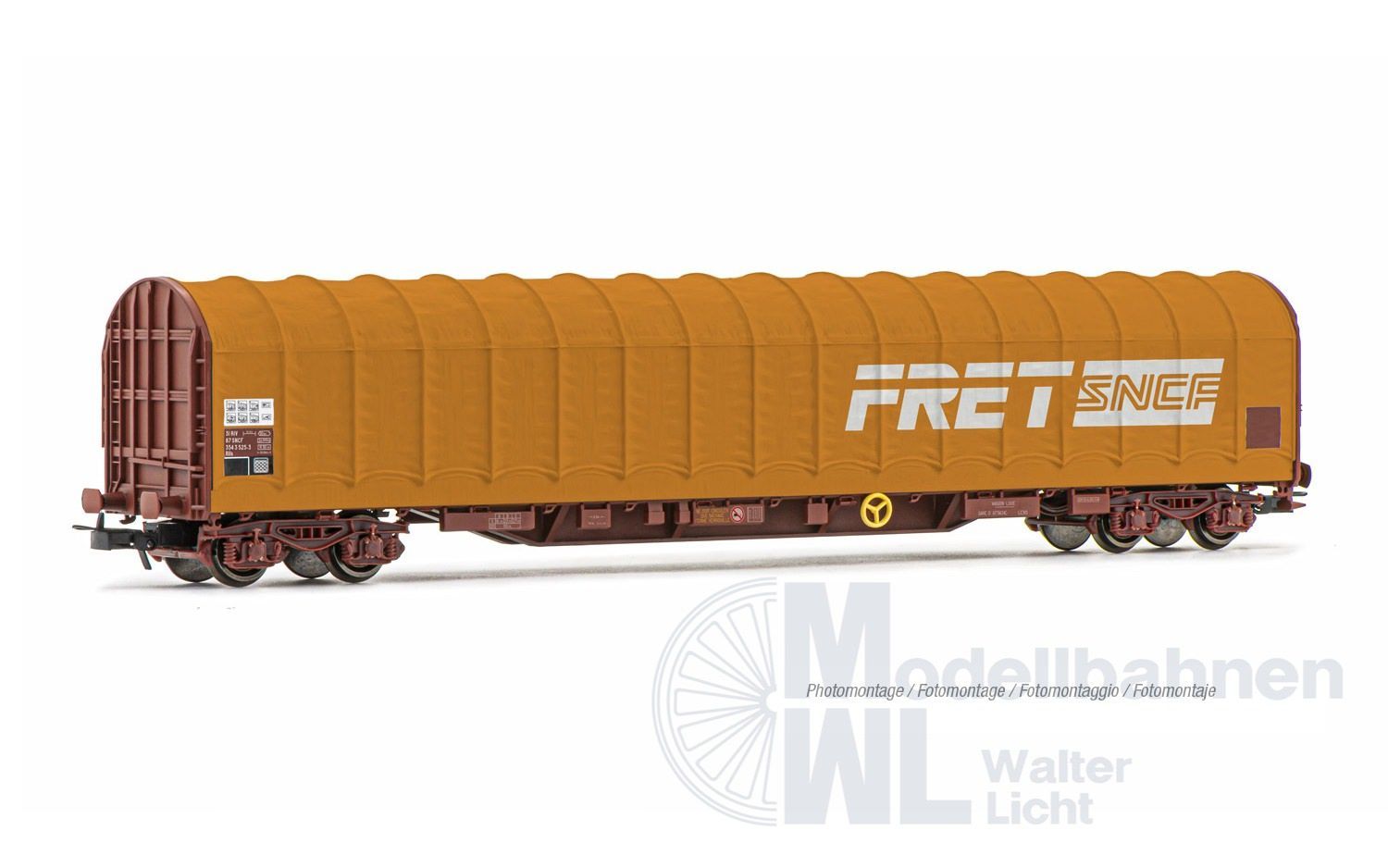 Jouef 6315 - Schiebeplanenwagen SNCF Ep.IV/V FRET H0/GL