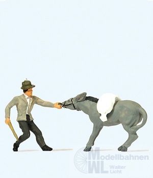 Preiser 29087 - Störrischer Esel H0 1:87