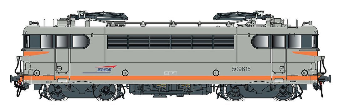 LS Models 10221 - E-Lok Serie BB 509615 SNCF Ep.V beton H0/GL
