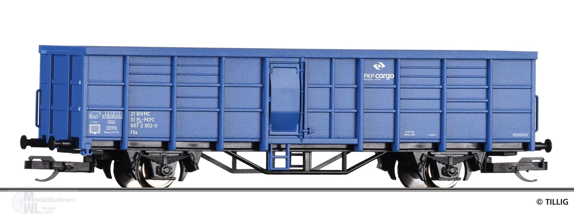 Tillig 14902 - START-Güterwagen offen PKP Cargo Ep.VI Fbs TT 1:120
