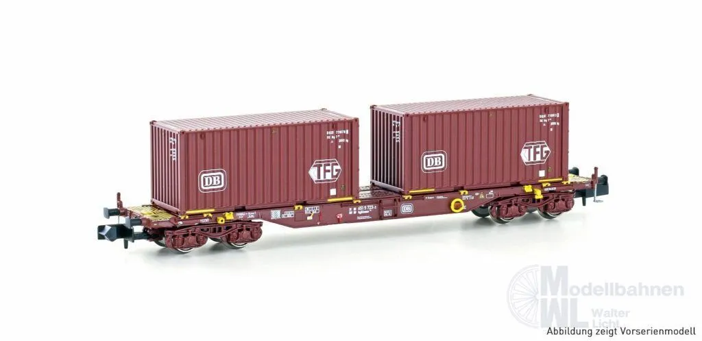 Hobbytrain 23202 - Containerwagen DB Ep.IV Sgjkkmms 699 DB/TFG N 1:160