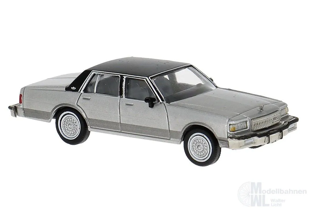 Brekina 19723 - Chevrolet Caprice silber/schwarz H0 1:87