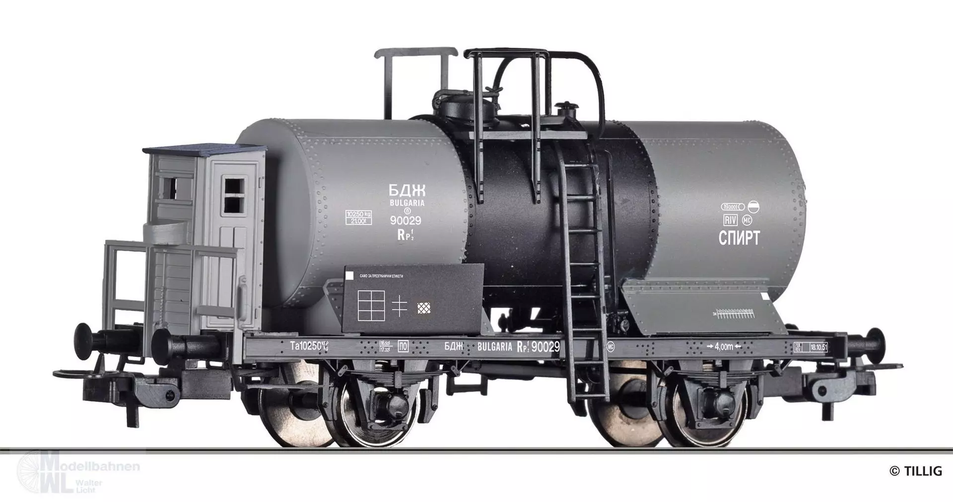 Tillig 77054 - Kesselwagen BDZ Ep.III Rpf H0/GL