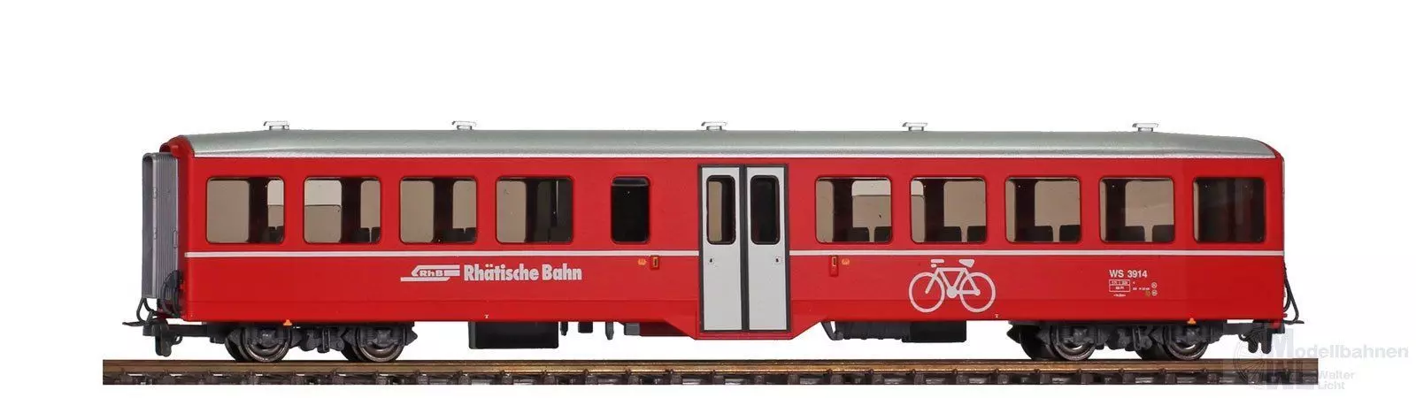 Bemo 3286136 - Velowagen RhB Ep.VI WS 3913 H0m