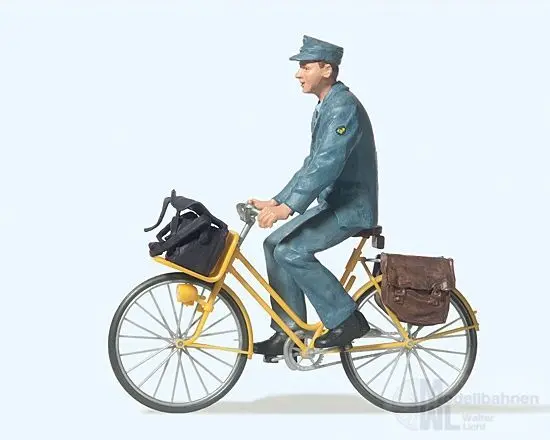Preiser 45069 - Postbote auf Fahrrad Spur G