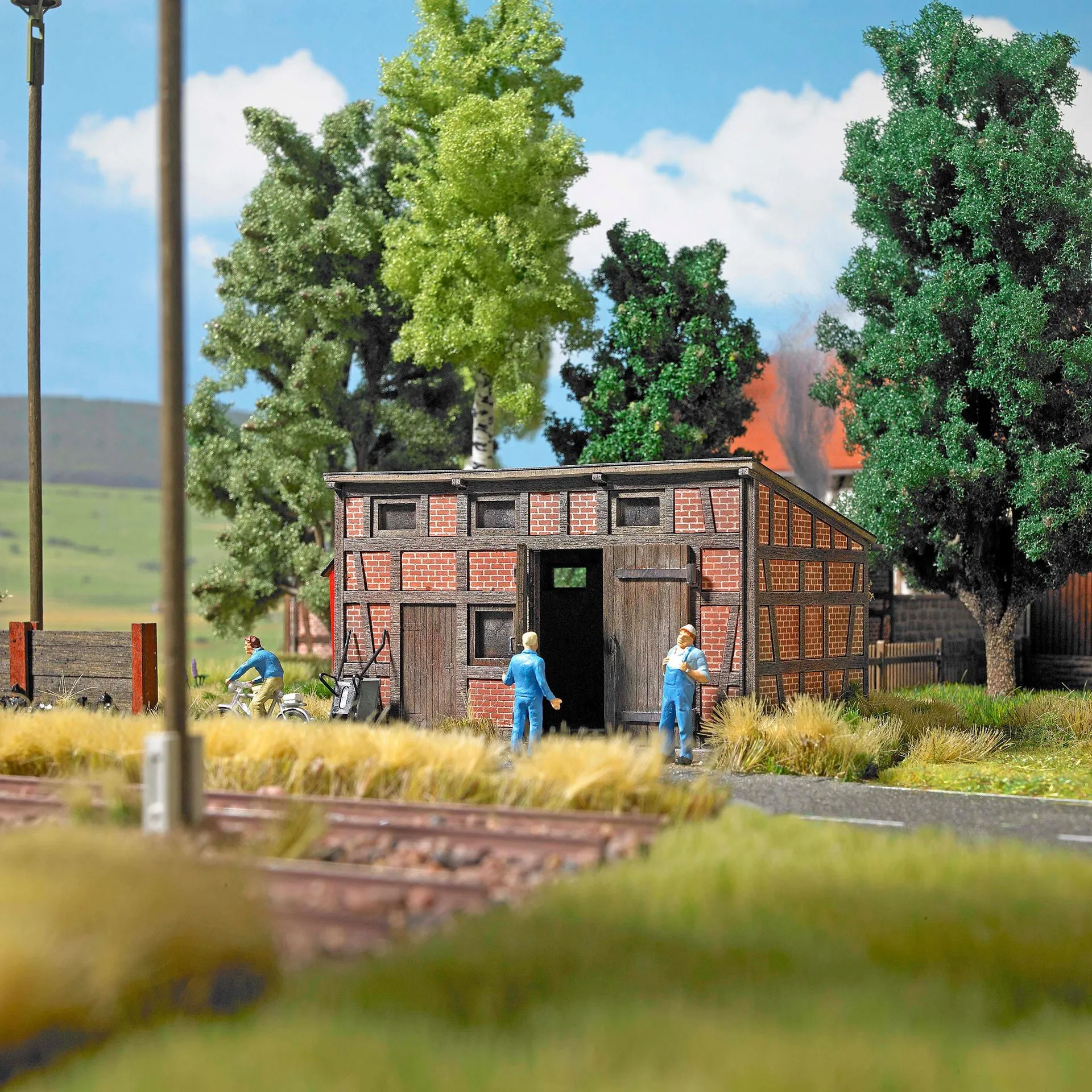 Busch 1455 - Nebengebäude H0 1:87