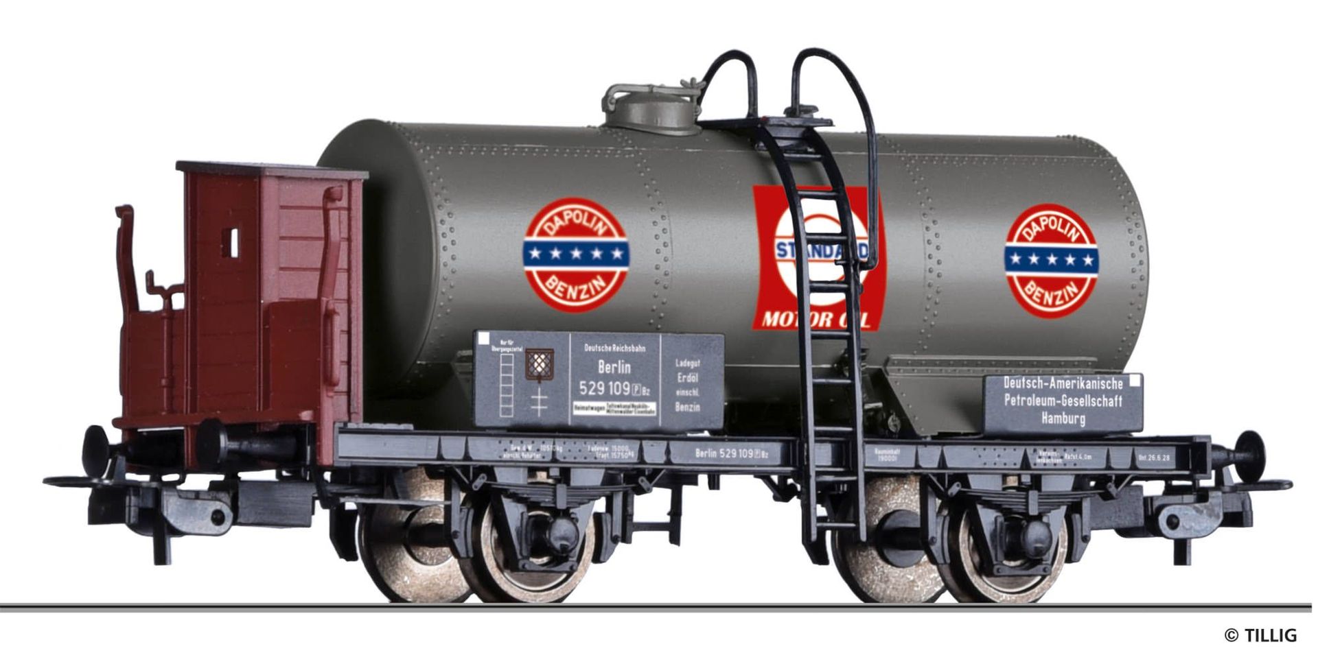Tillig 76765 - Kesselwagen DRG Ep.II Deutsch-Amerikanische Petroleum H0/GL