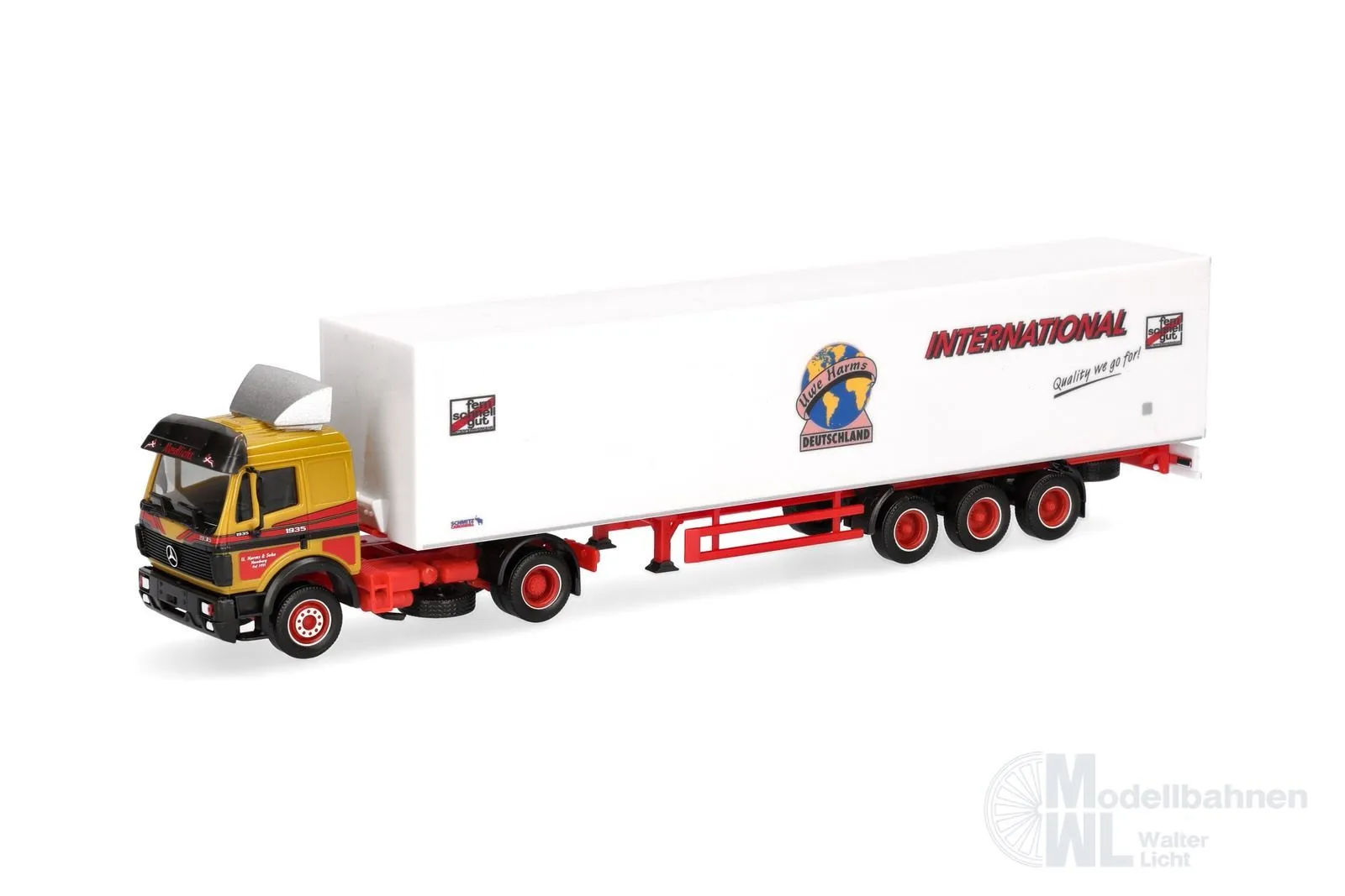 Herpa 320450 - Mercedes-Benz SK `88 Koffer-Sz Uwe Harms H0 1:87