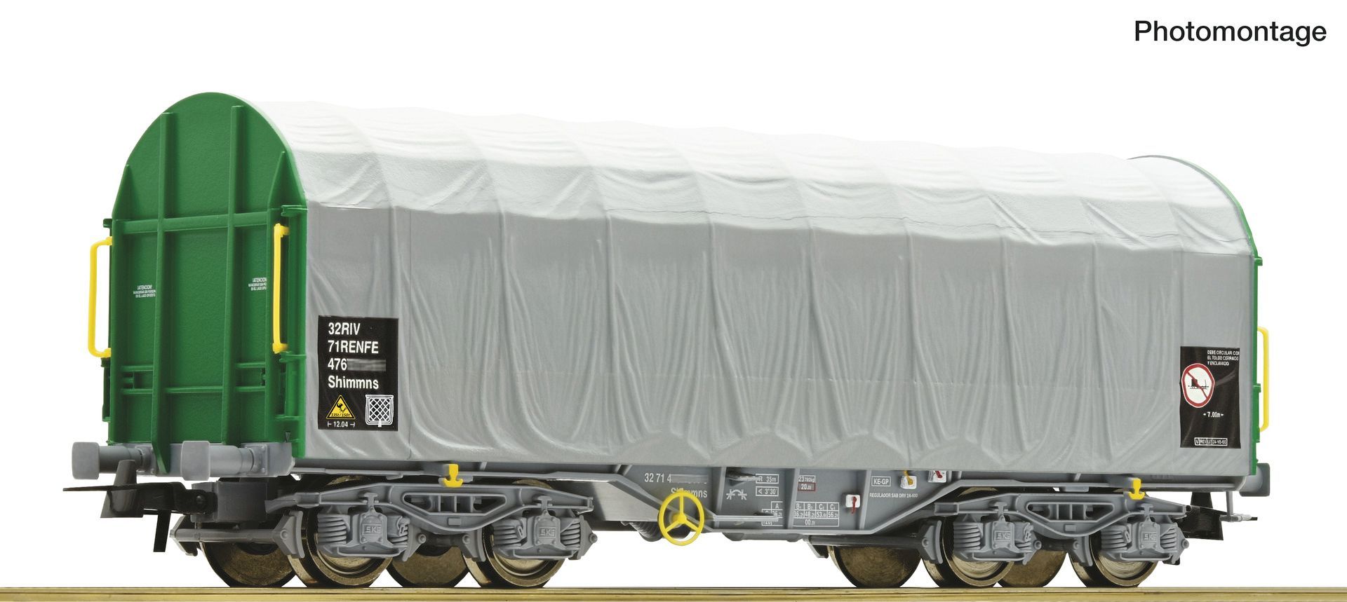 Roco 6600501 - Schiebeplanenwagen Renfe Cargas