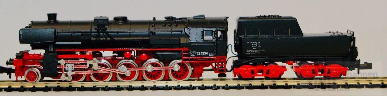 Trix 12051 - MINITRIX - Dampflok BR 52 1234 DRG Ep.III Brit-US Zone N 1:160