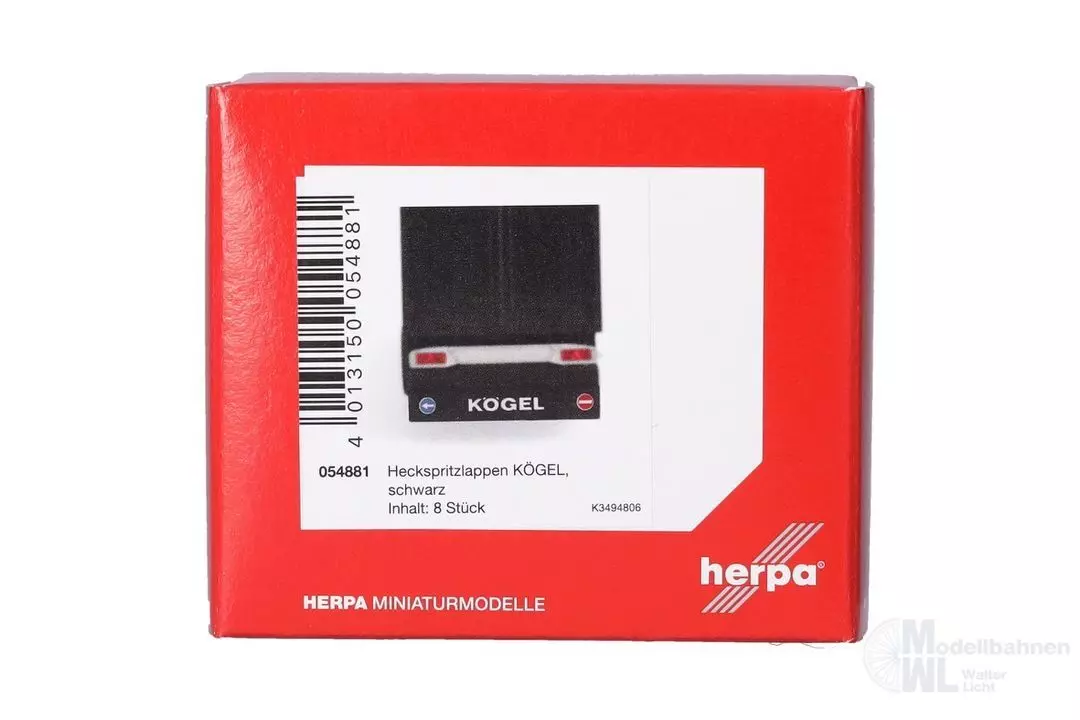 Herpa 054881 - Zubehör Heckspritzlappen KÖGEL H0 1:87