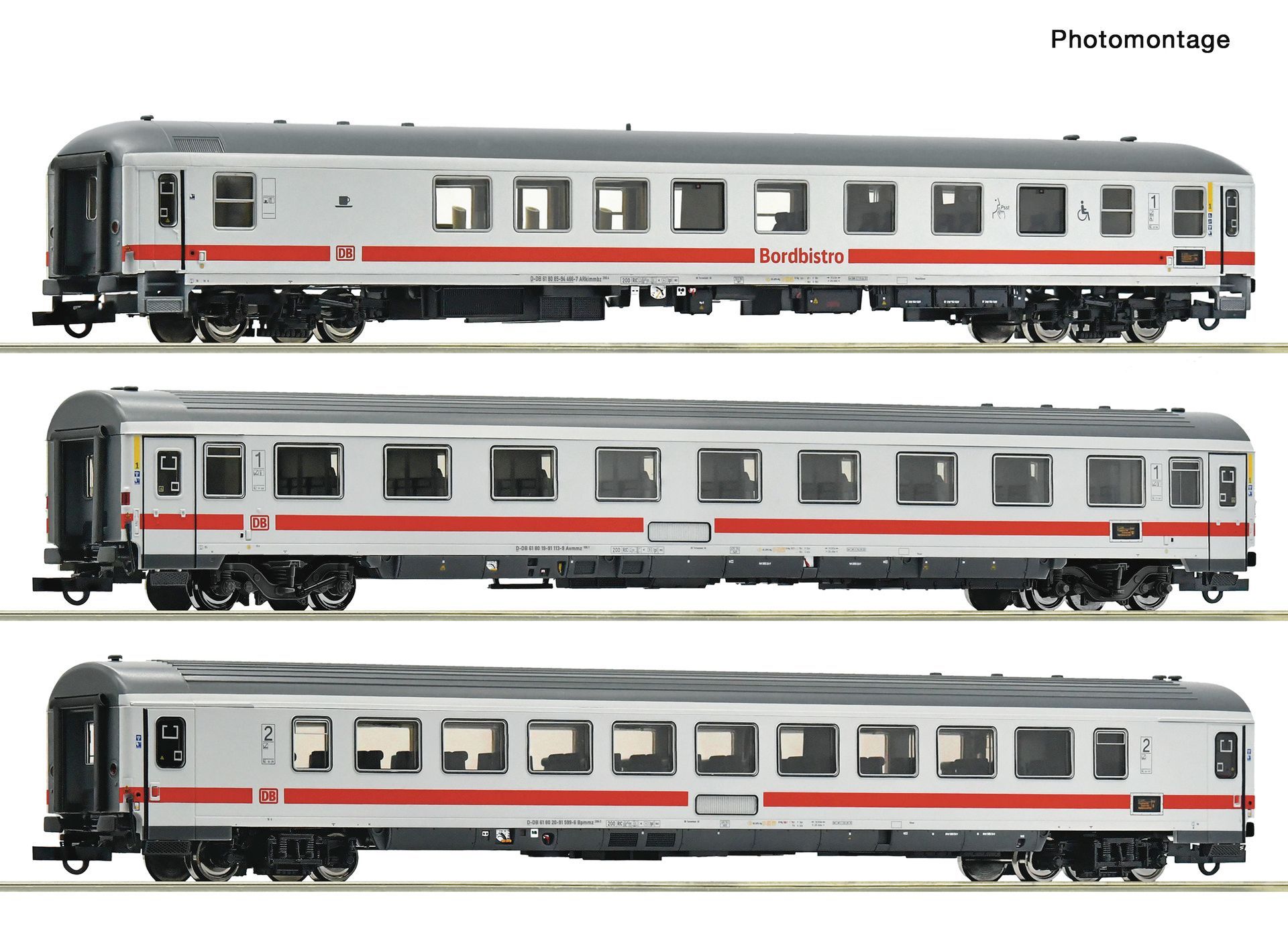 Roco 6200184 - Personenwagen Set DB Ep.VI 3.tlg. IC 2013 Allgäu Set 2 H0/GL