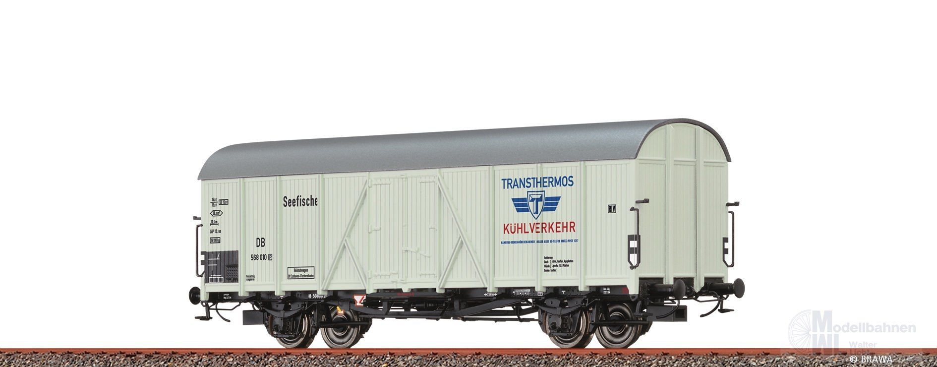 Brawa 47640 - Kühlwagen DB Ep.III Transthermos H0/GL Brawa 47640 - Kühlwagen DB Ep.III Transthermos H0/GL