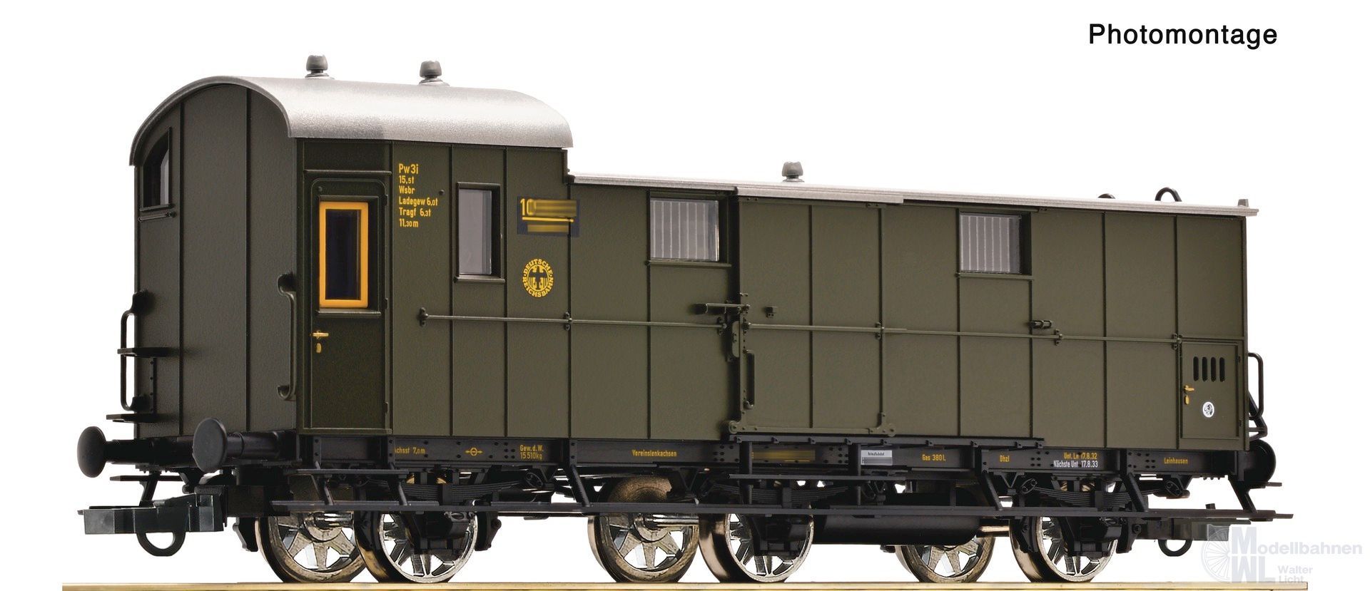 Roco 6200256 - Packwagen DRG Ep.II Pw3 pr99a H0/GL