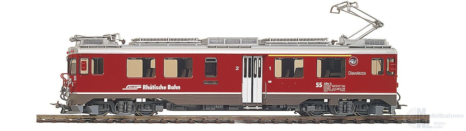 Bemo 1269107 - Triebwagen ABe 4/4 55 RhB Ep.V Berninabahn Diavolezza H0m