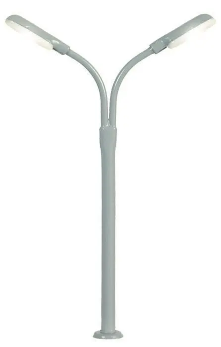 Viessmann 6495 - Peitschenleuchte doppelt LED weiß N 1:160