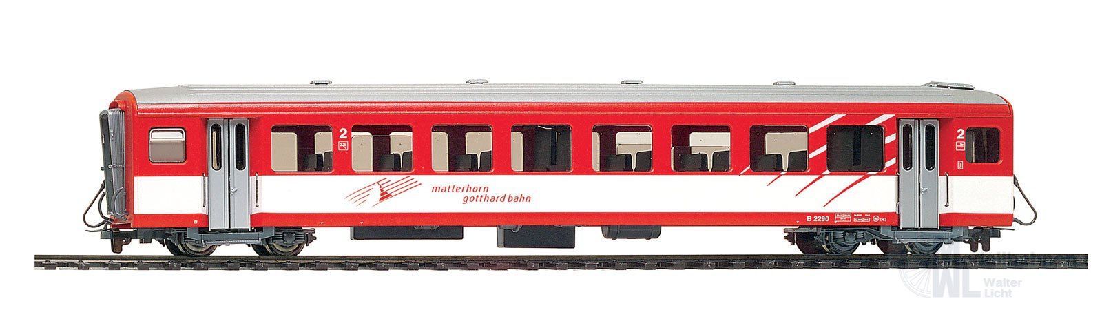 Bemo 3271552 - Personenwagen MGB B 2282 H0m SCHMALSPUR
