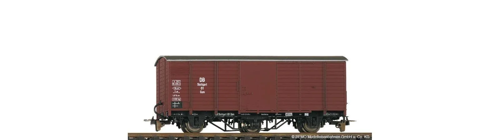 Bemo 2004811 - Güterwagen gedeckt DB Ep.III DB G 81 H0e