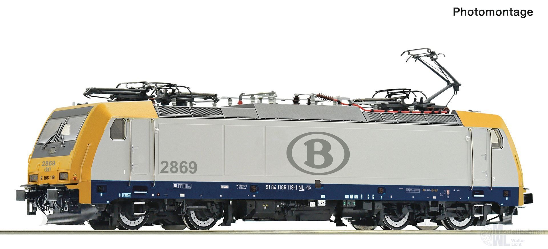 Roco 7520166 - E-Lok BR 186 SNCB Ep.VI H0/WS Sound